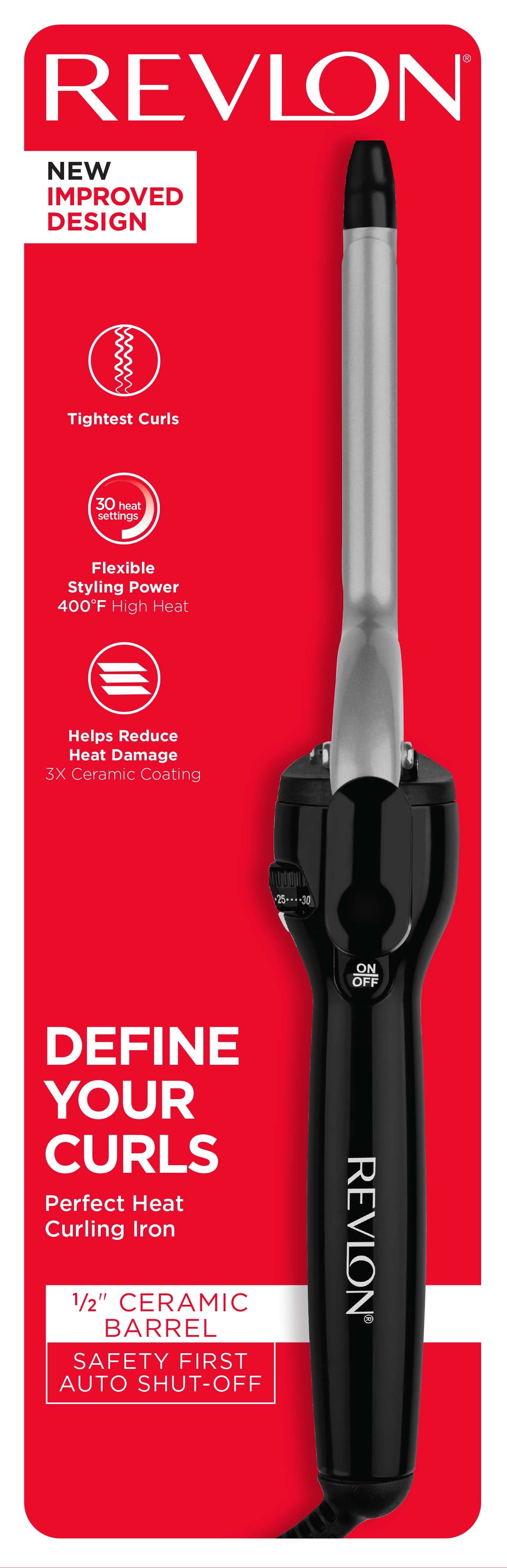 Revlon Perfect Heat 1/2" Triple Ceramic Curling Iron, Black - Image 6