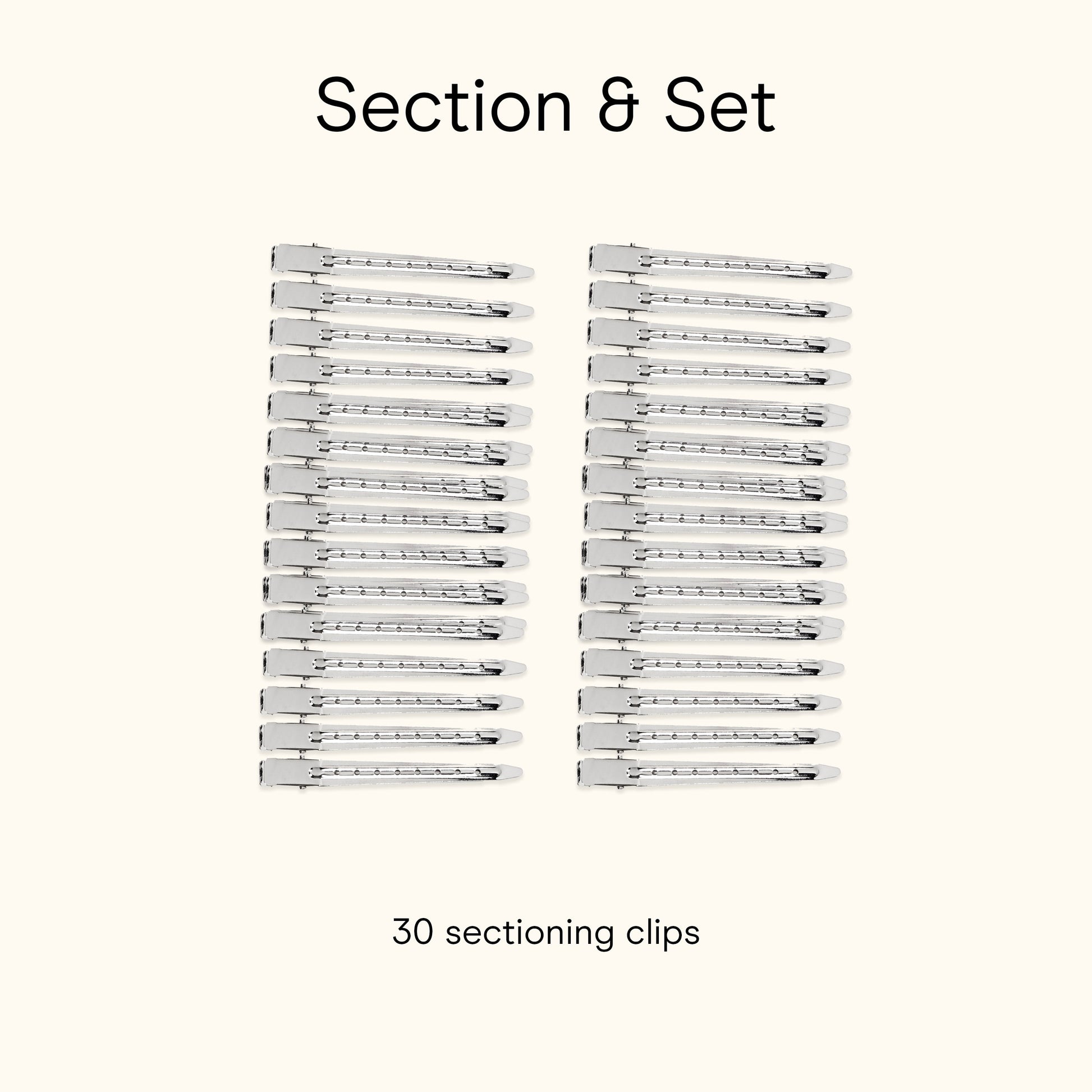 Pin-Up Salon Hair Setting Clips, Silver, 30 Count - Image 6