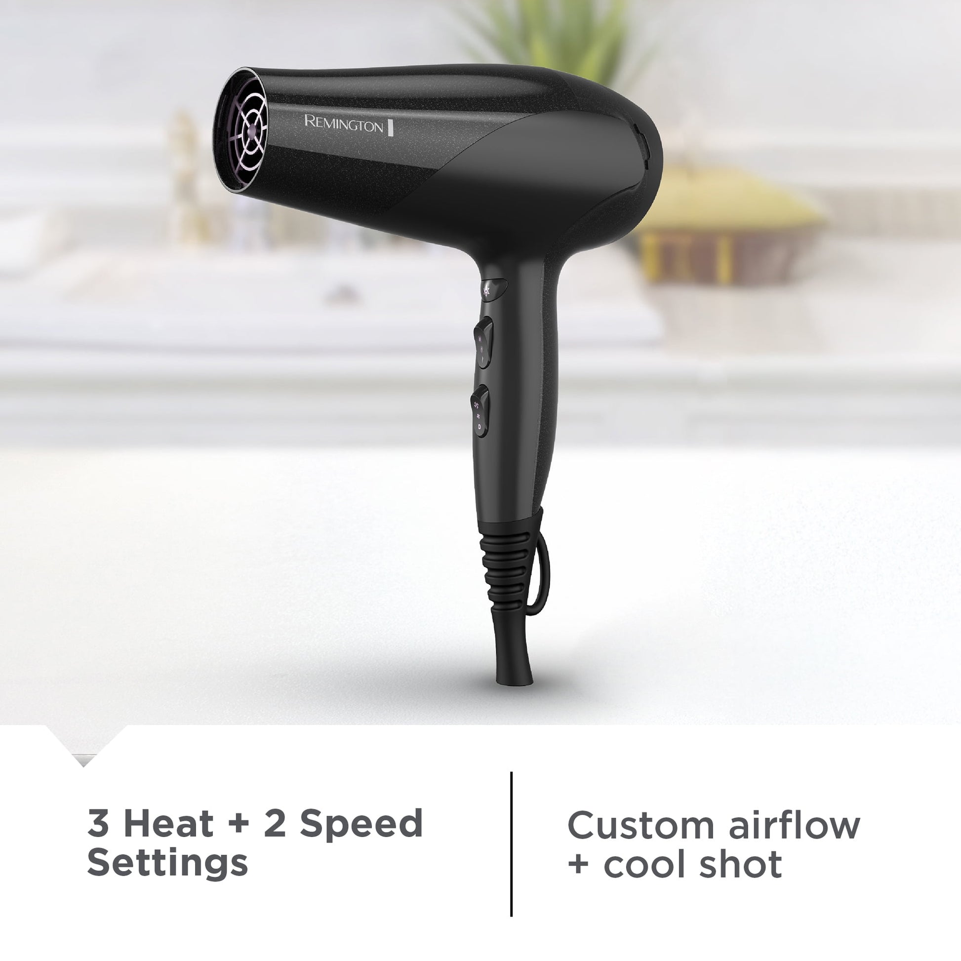REMINGTON High Speed Hair Dryer with Diffuser, D3193 - Image 5