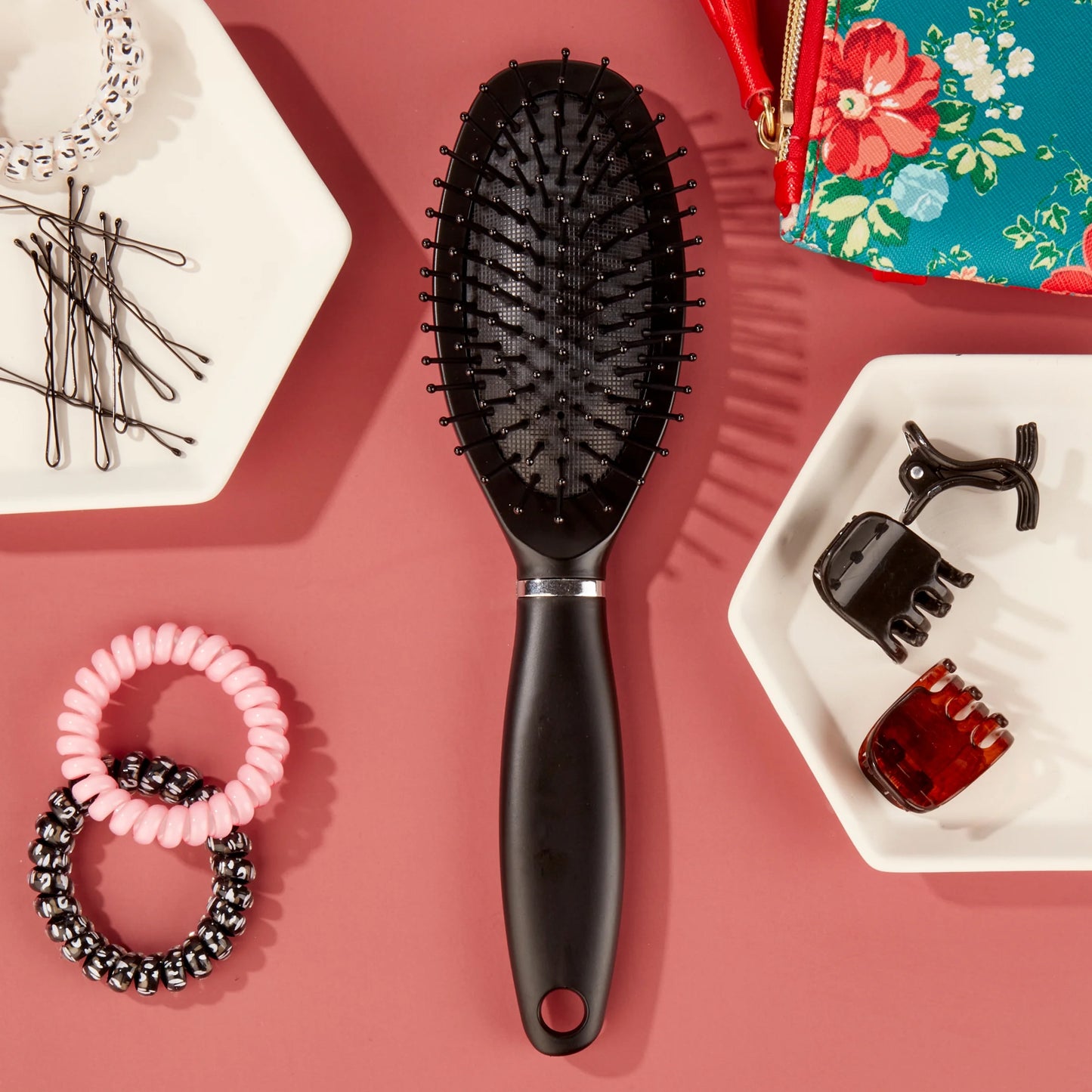 Equate Cushion Brush, Black, 1 Count - Image 2