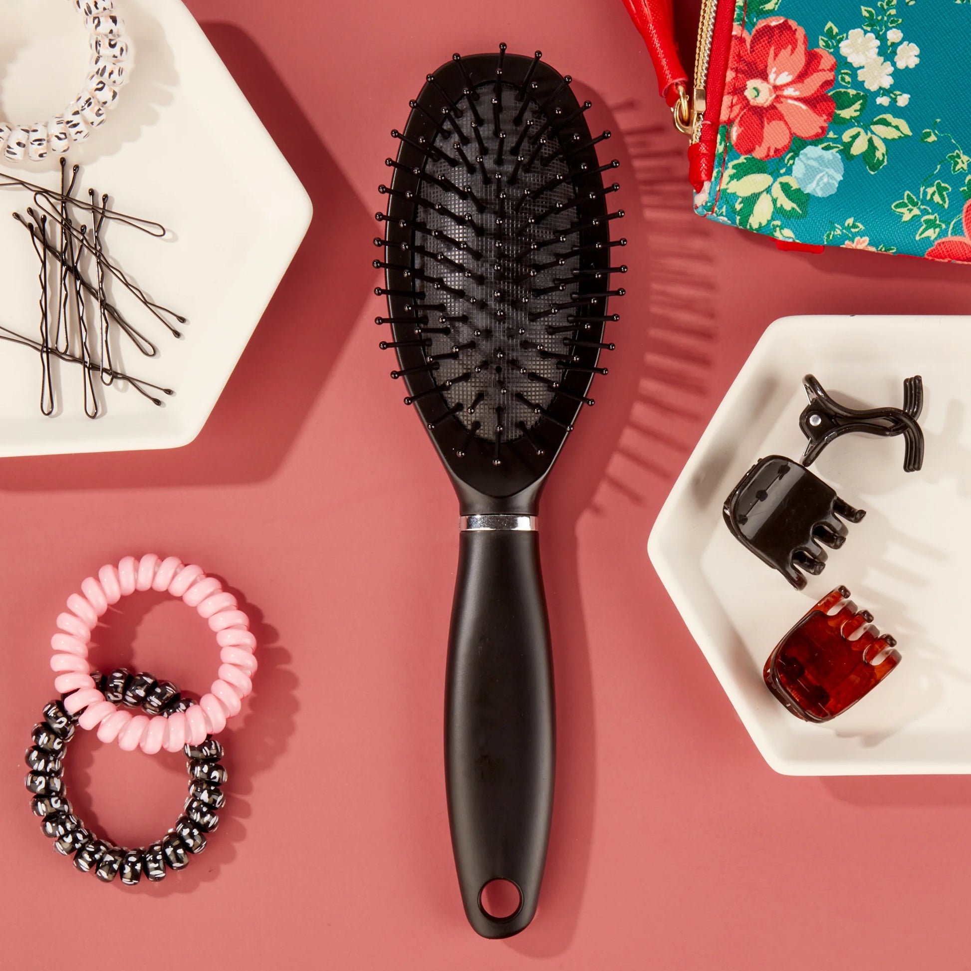 Equate Cushion Brush, Black, 1 Count - Image 2