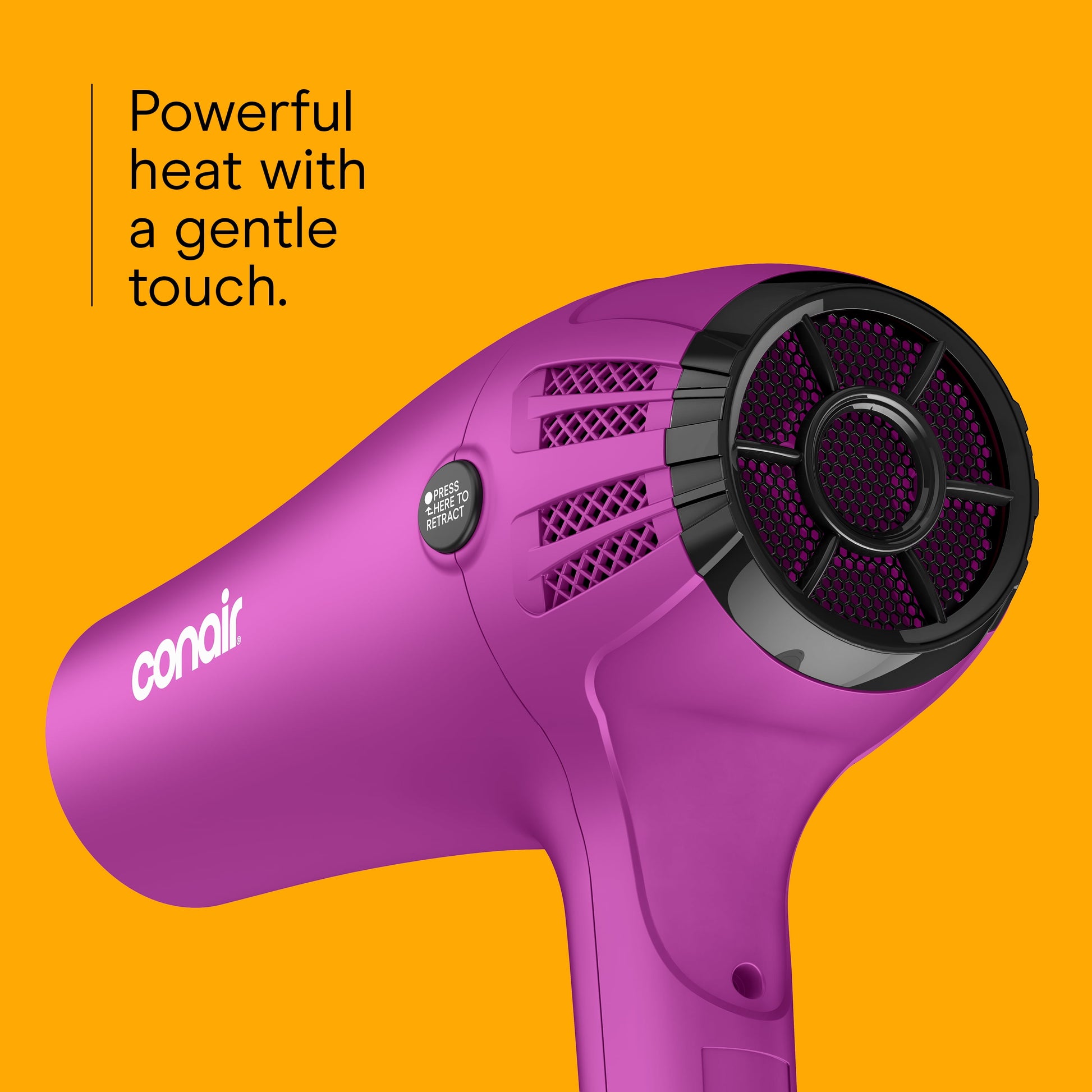 Ceramic Cord-Keeper Hair Dryer, Retractable Cord, Diffuser and Concentrator - Image 4