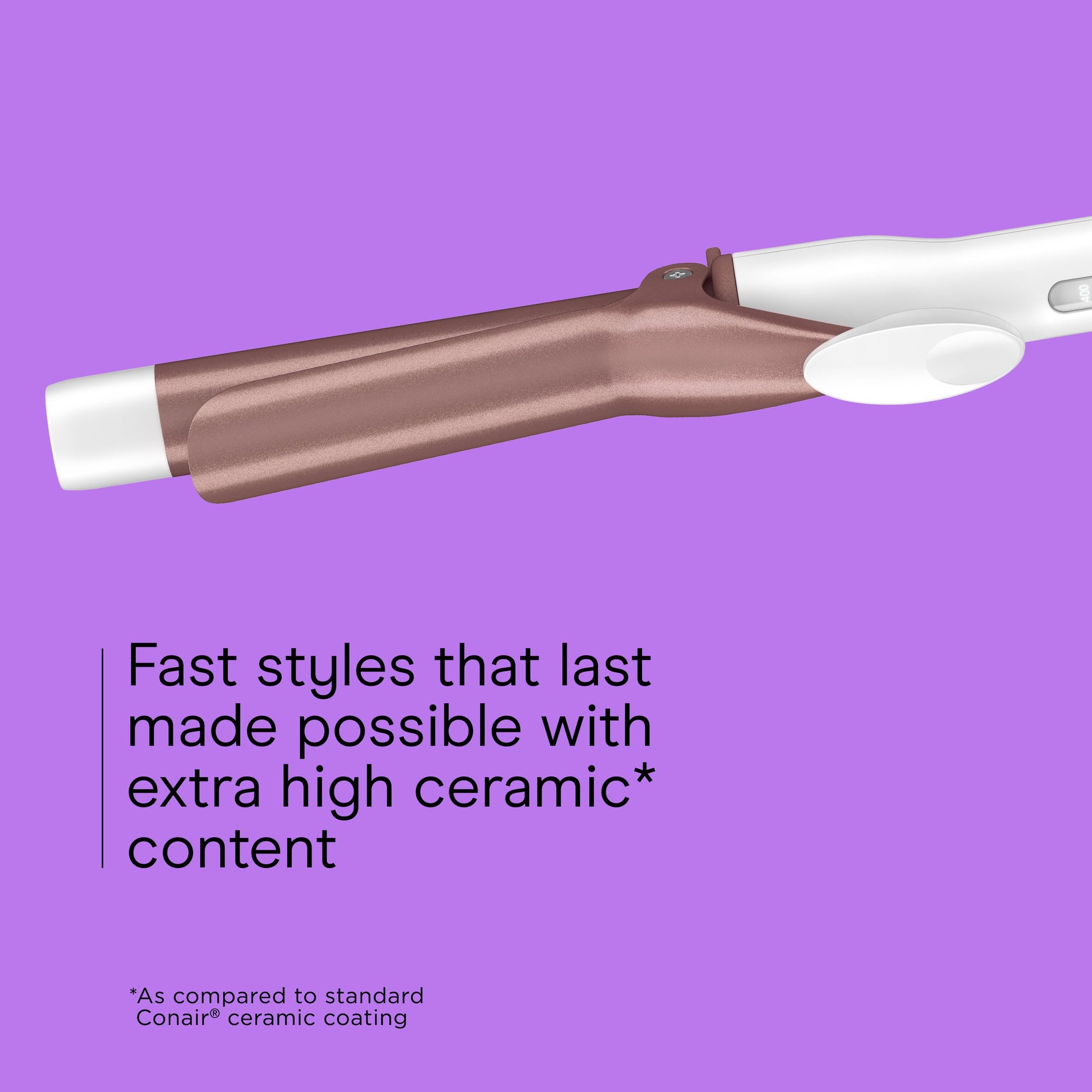 Ceramic Curling Iron, 1” Barrel, Classic Curls, 5 LED Heat Settings, 1 Count - Image 3