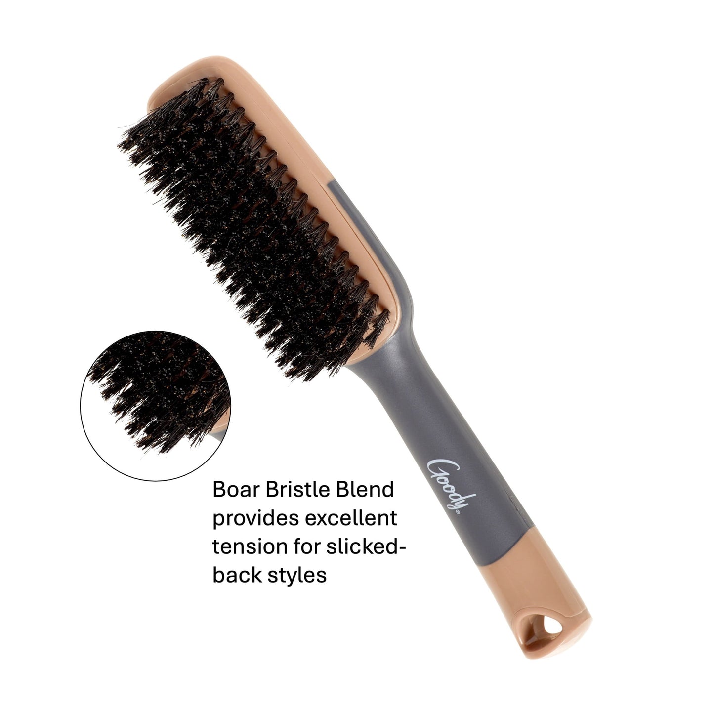 r Brush, Shine Boosting Soft Boar Bristles, All Hair Types, 1 Ct - Image 2