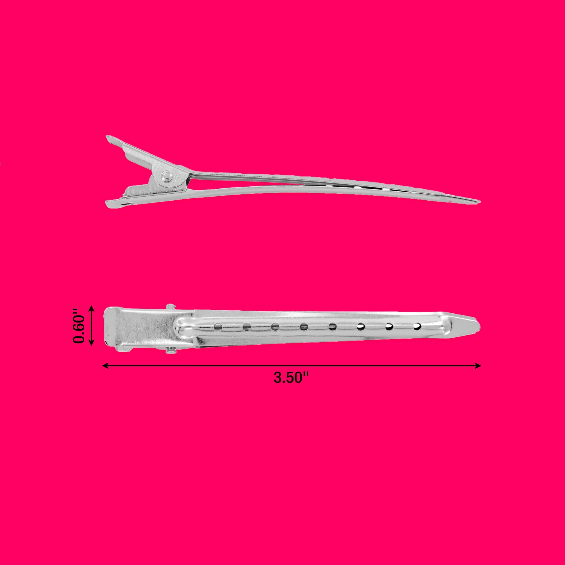Salon Hair Setting Clips, Silver, 30 Count - Image 3