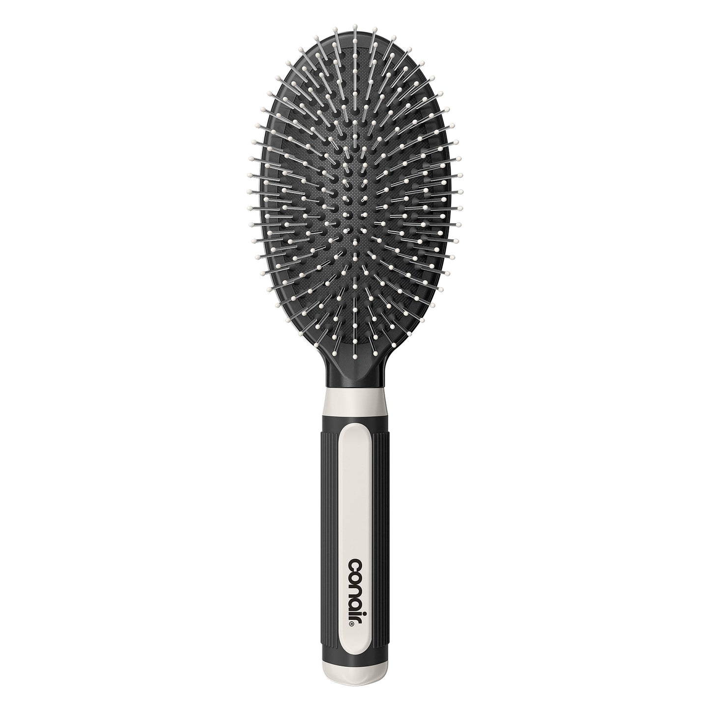 & Glide Wire Bristle Cushion Hair Brush with Rubber- Handle, Colors Vary