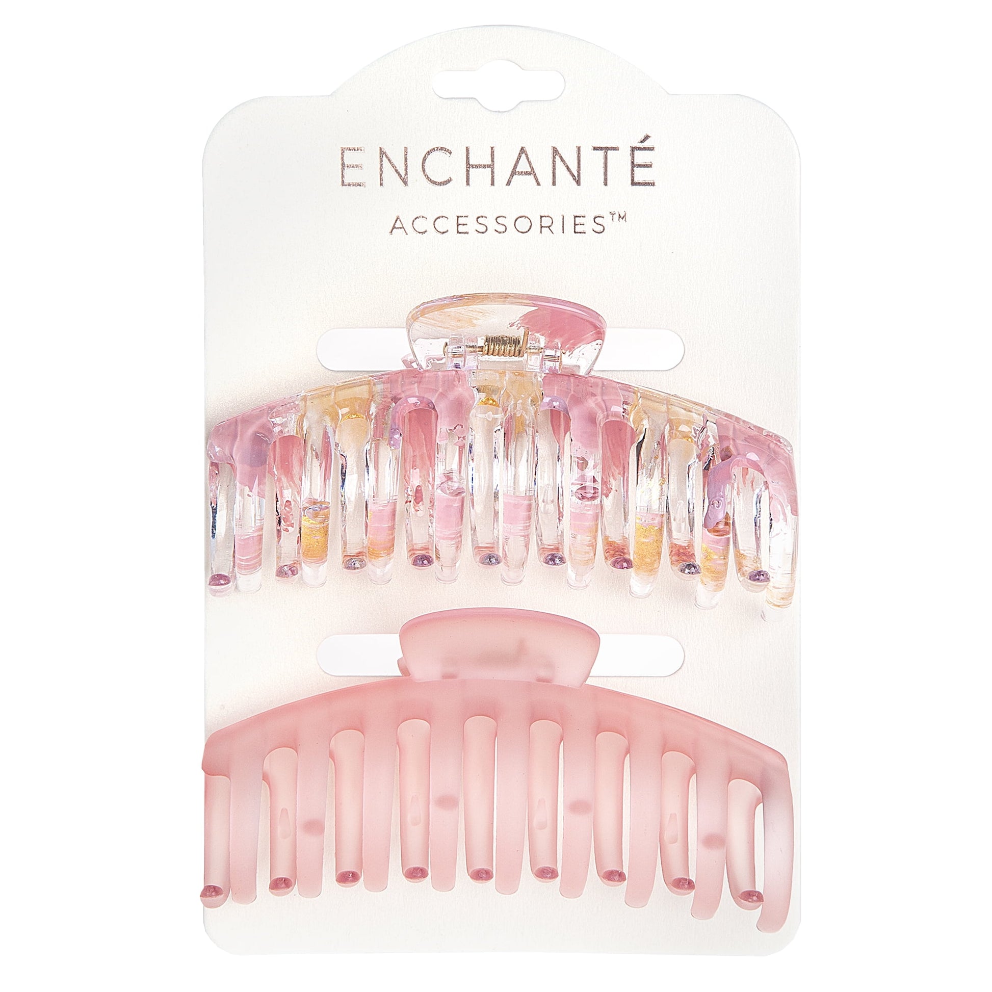 Clips, Multicolor & Peach Painted, 2 Ct
