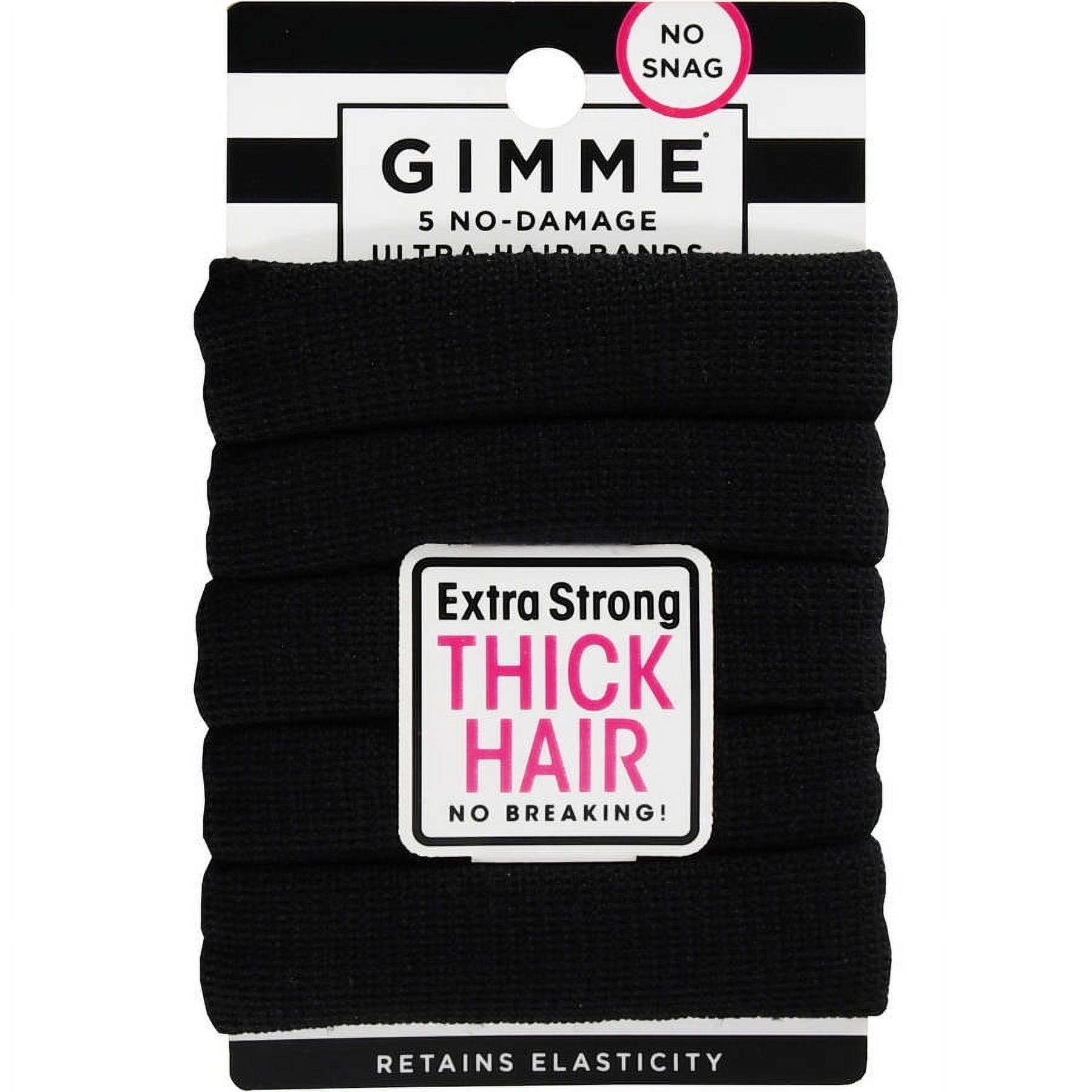 Tie for Thick , Black, 5 Ct