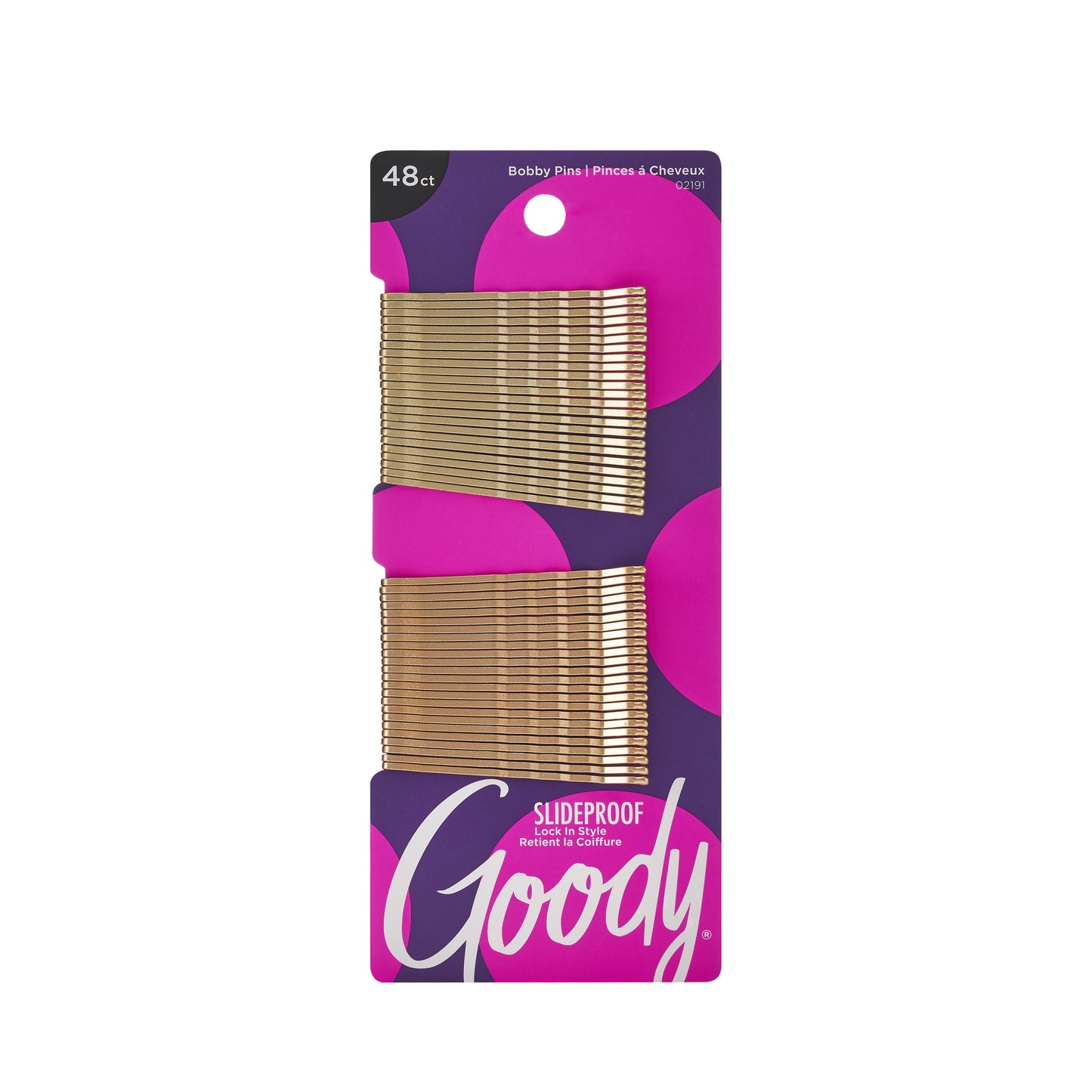 Blonde Bobby Pins, Slide Proof Grip Comfort Tip, Pain Free Wear, Blonde, 48Ct