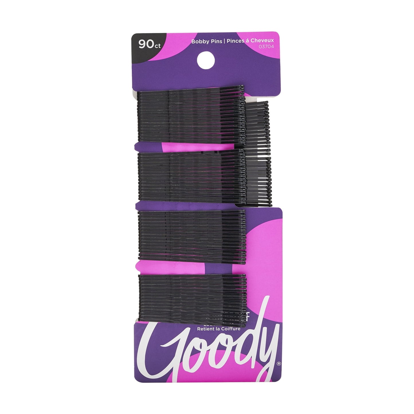 Proof Grip, Secure Hold Hair , for All Ages, Black, 90 Ct