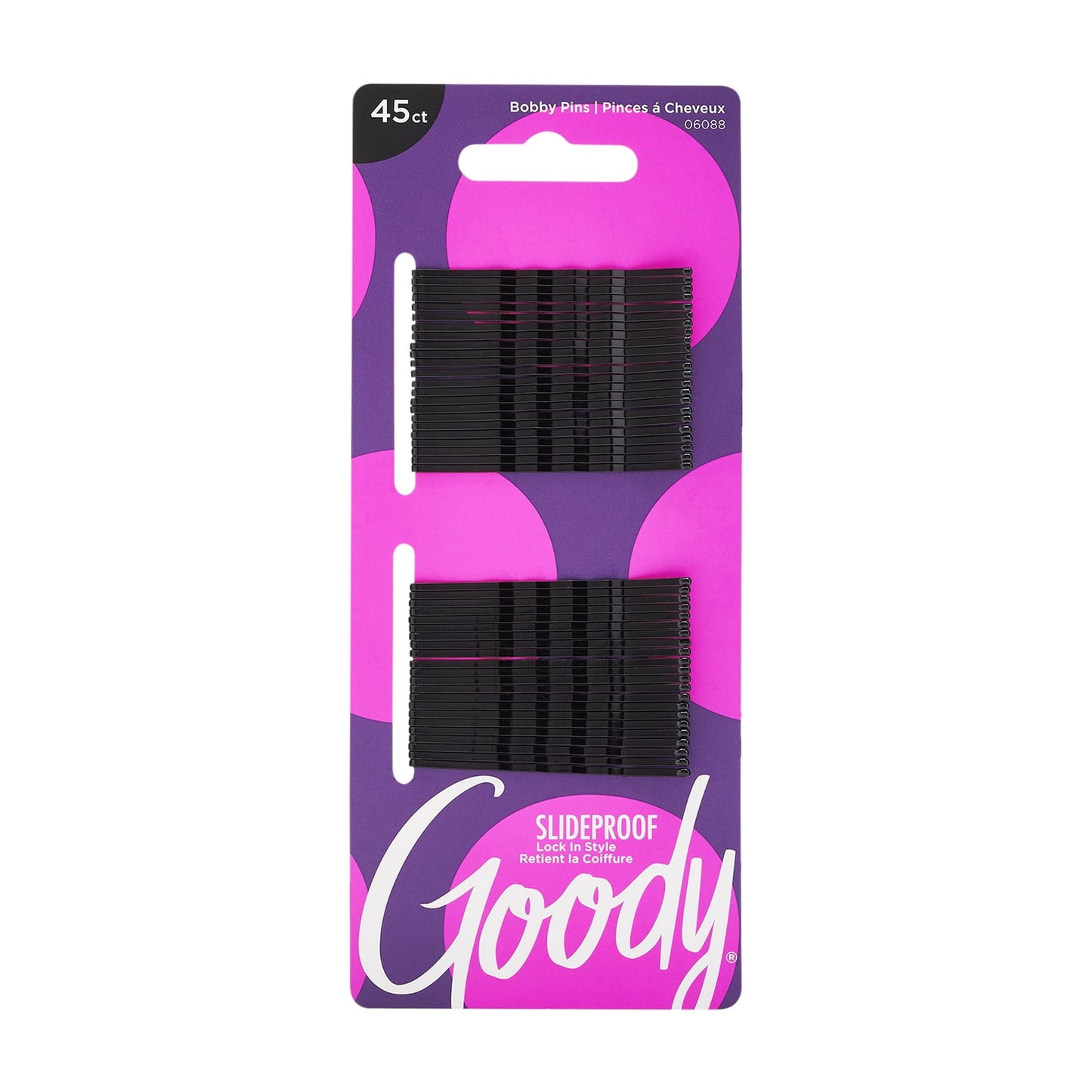 Small Bobby Pins, Hair Pins, Secure Hold for All Ages, Black, 45 Ct
