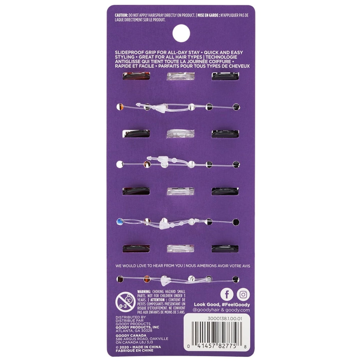 Mini Claw Clips, Slide-Proof Grip, All Hair Types, Assorted Colors, 12 Ct - Image 2