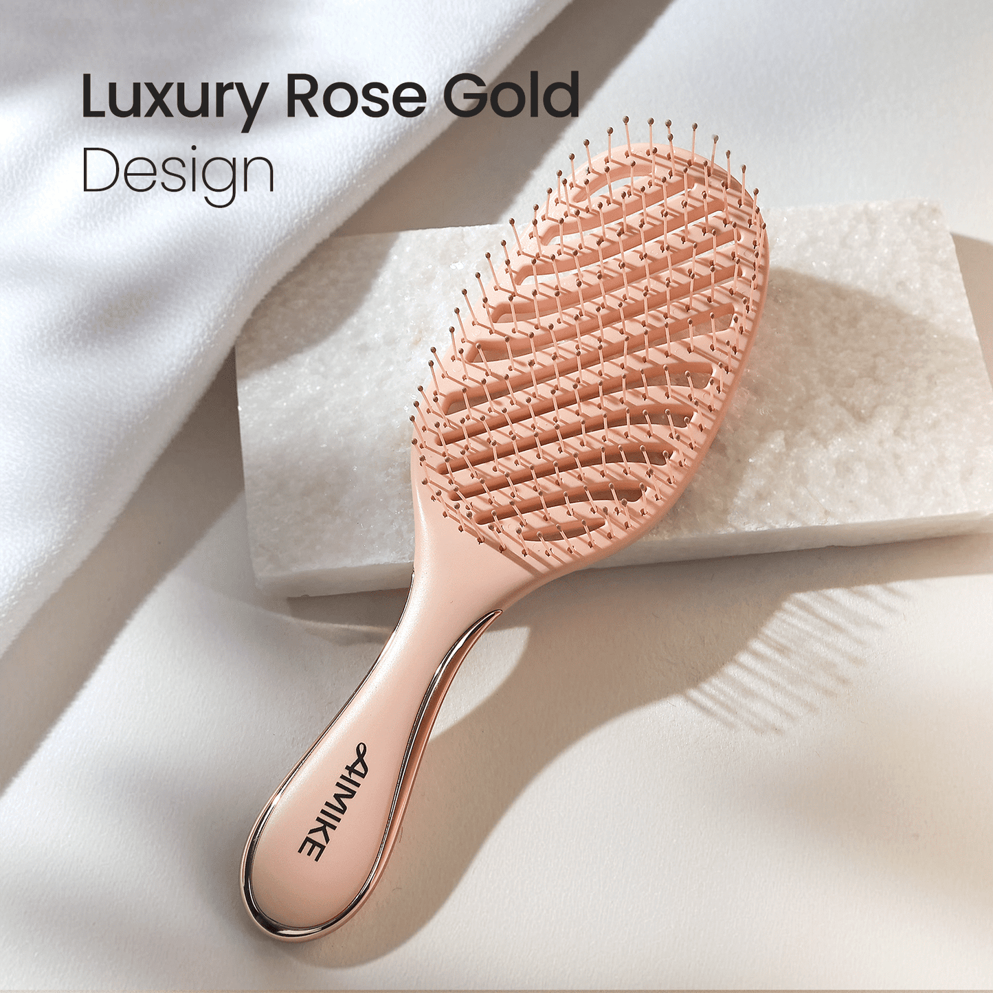 Pain-Free Wet Dry Hair with Soft Bristles for Women & Kids, Fine Hair Care - Image 2