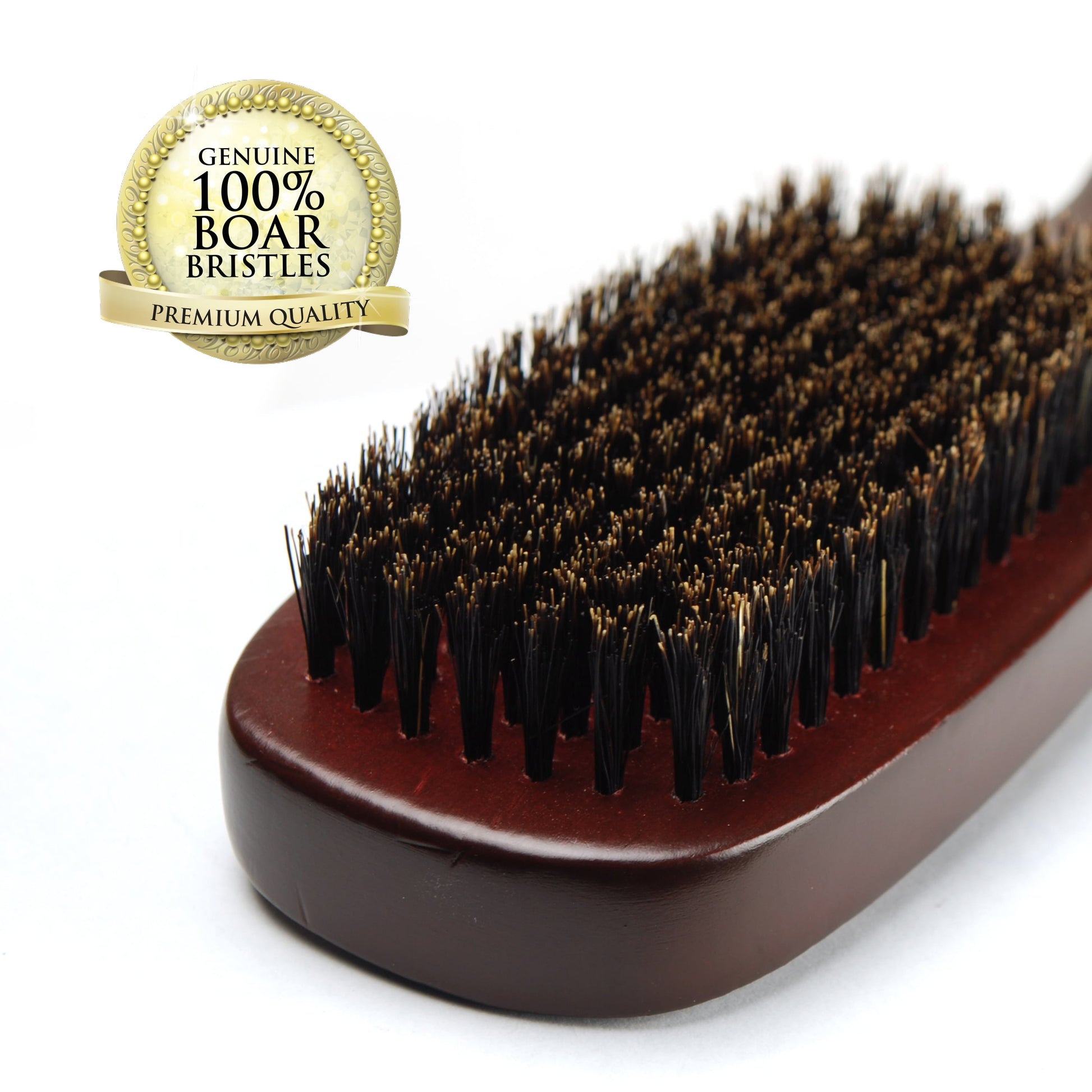 (2 pack) 10" Boar Bristle Wave Hair Brush, Brown, 1 Count - Image 3