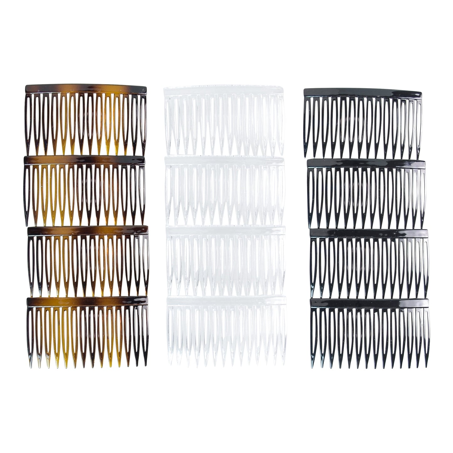 Plastic Side Hair Combs, Multicolor, 12 Count - Image 4