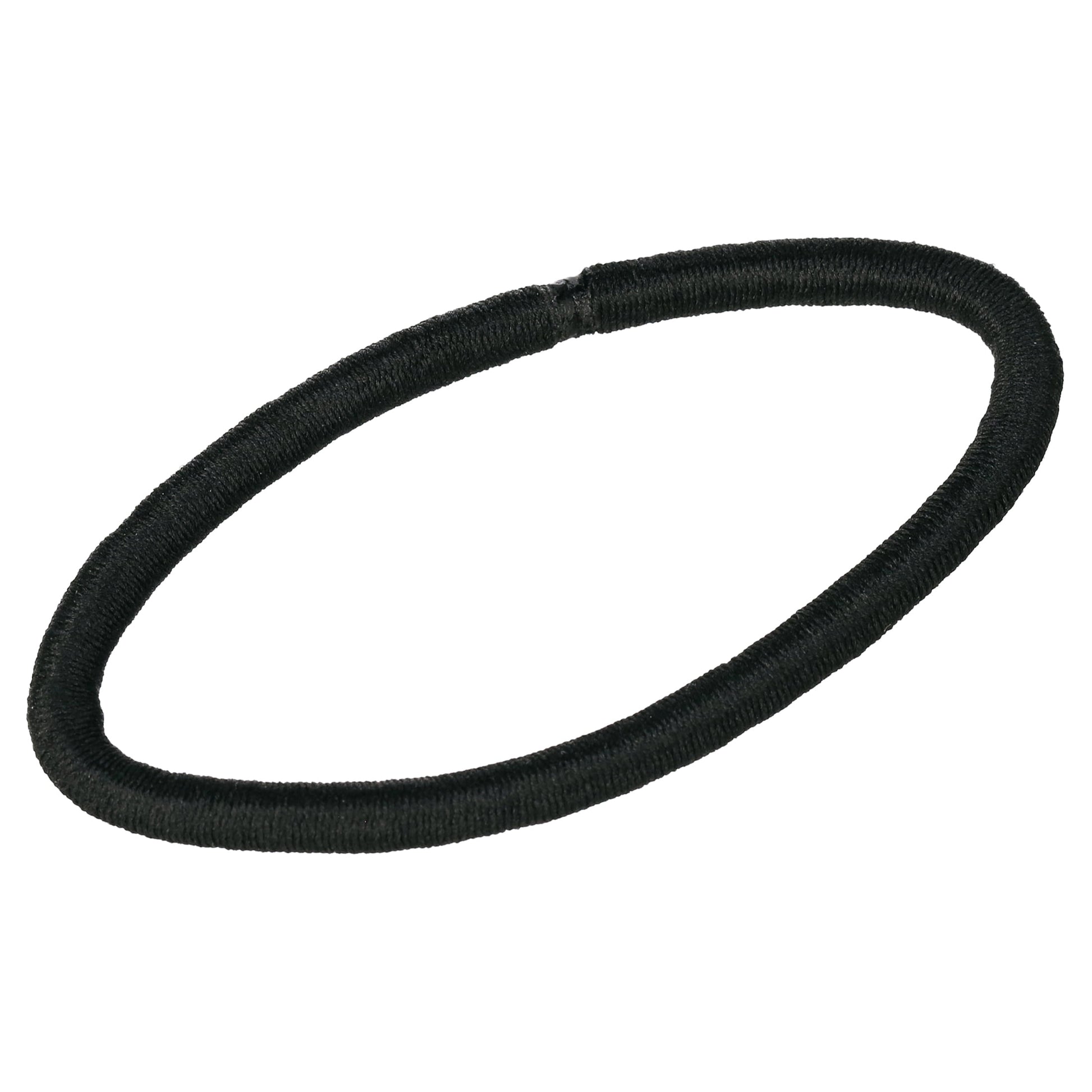 Hair Elastics, Braided Design No Damage Hair Ties, All Hair Types, Black, 15 Ct - Image 4