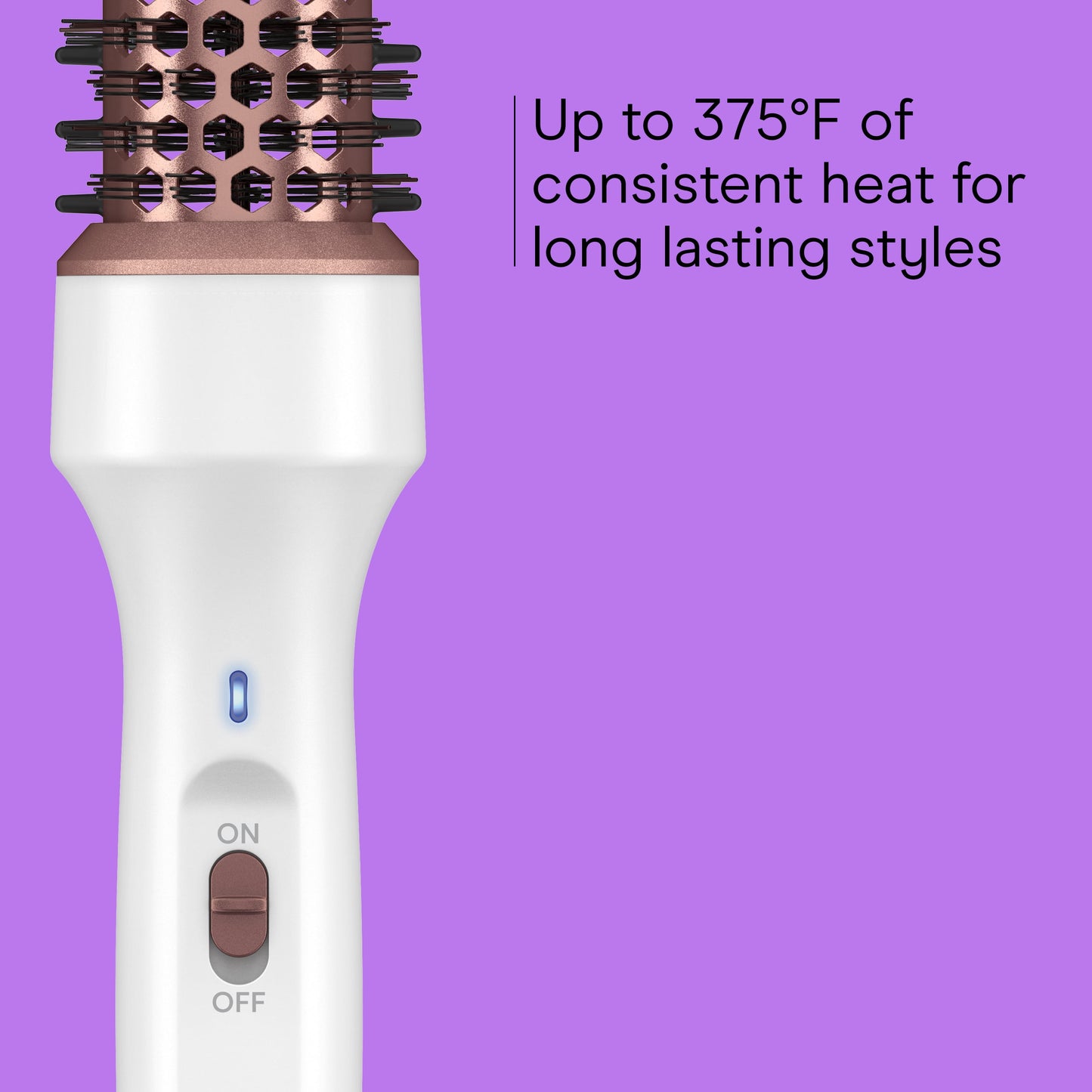 Ceramic Curling Thermal Brush, 1 , LED Indicator, Rose Gold, 1 Count - Image 4