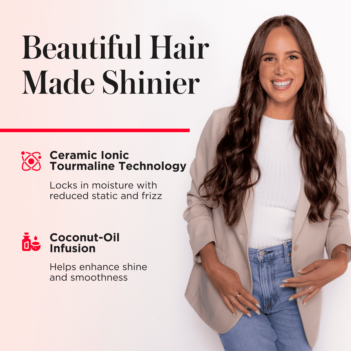 Revlon Smoothstay 1-1/2" Coconut Oil-Infused Curling Iron, Black - Image 3